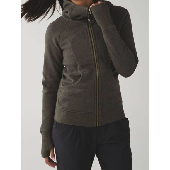 LULULEMON ATHLETICA Scuba Hoodie 'Light Cotton Fleece' Size 8 - Picture 1 of 7
